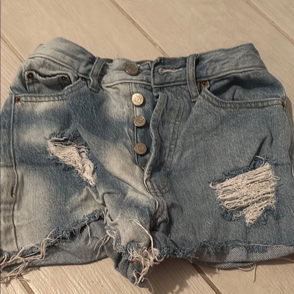 Distressed Denim Women's Shorts